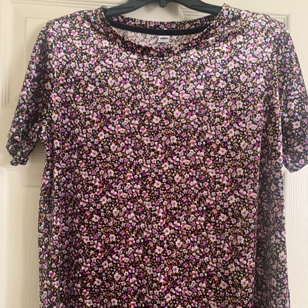 Floral Velvet Old Navy Tee